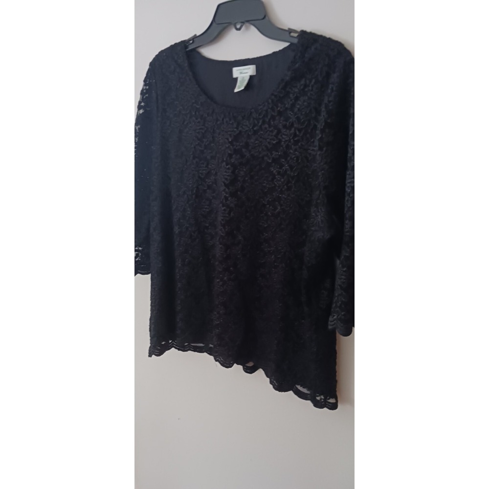 Laura Ashley Vintage Lace Top Size 2X